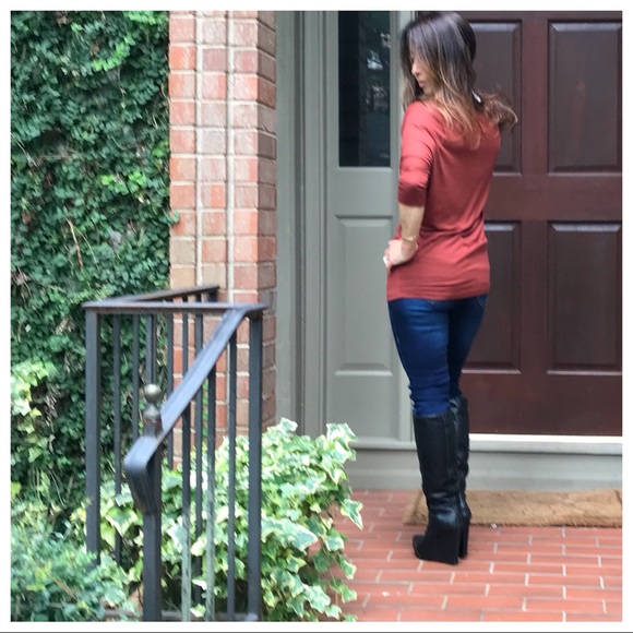 Rust best selling dolman top - Picture 5 of 5